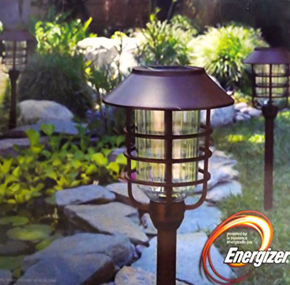 Energizer Grill Solar LED Pathway Lights - Oil-rubbed Bronze 4 Pack - Outdoor Solar Outlet