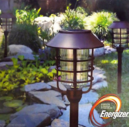 Energizer Grill Solar LED Pathway Lights - Oil-rubbed Bronze 4 Pack - Outdoor Solar Outlet