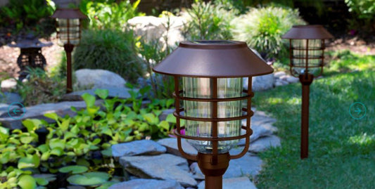 Energizer Grill Solar LED Pathway Lights - Oil-rubbed Bronze 4 Pack - Outdoor Solar Outlet