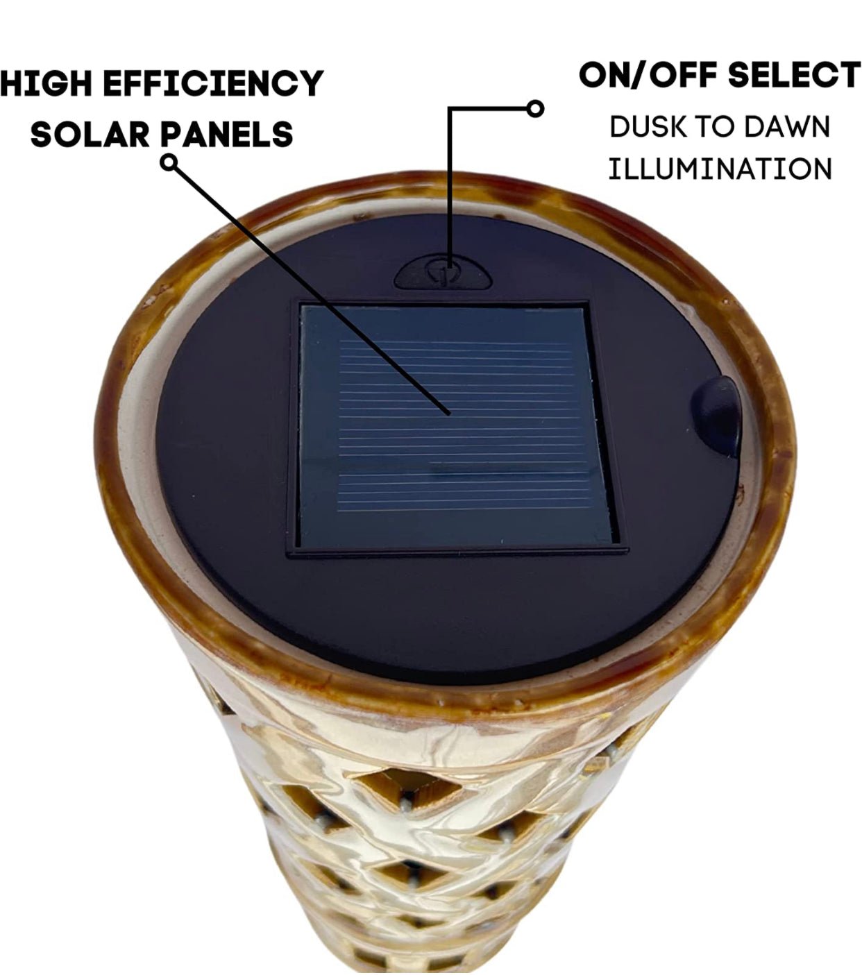 Energizer LED Ceramic Solar Tiki Torch Lights Dancing Lights Outdoor Waterproof 2 Pack - Outdoor Solar Outlet