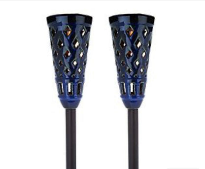 Energizer LED Ceramic Solar Tiki Torch Lights Dancing Lights Outdoor Waterproof 2 Pack - Outdoor Solar Outlet