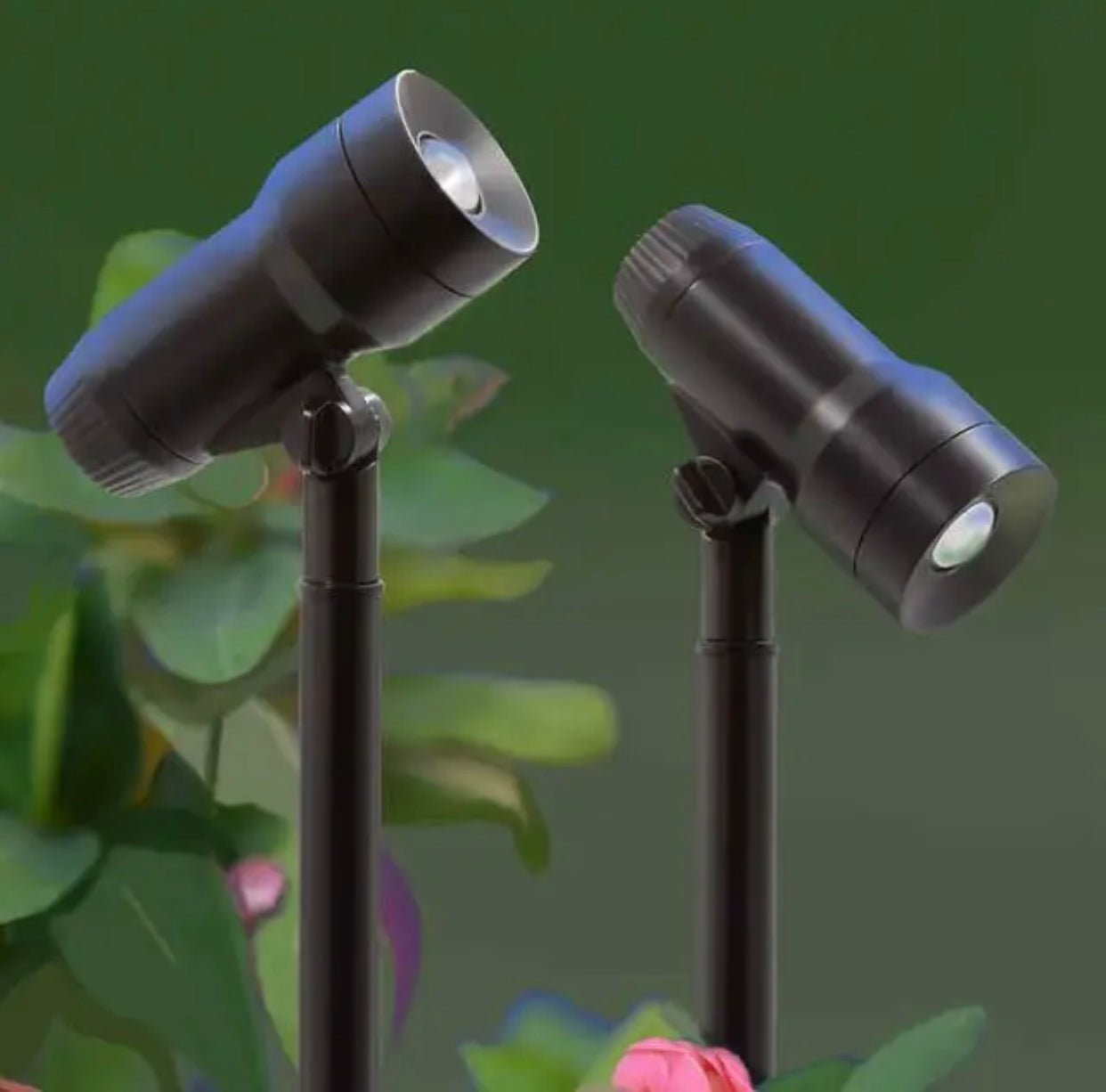 Energizer Smart Focus LED 100-Lumen Solar Spotlight 2 Pack - Outdoor Solar Outlet