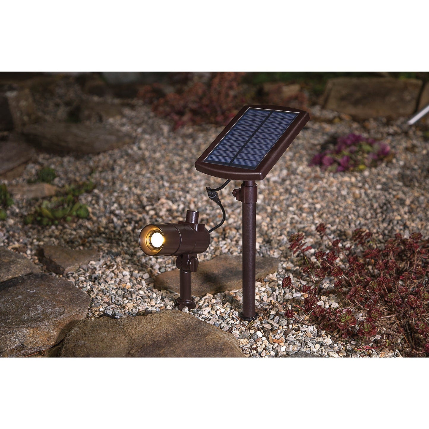 Energizer Smart Focus LED 100-Lumen Solar Spotlight 2 Pack - Outdoor Solar Outlet