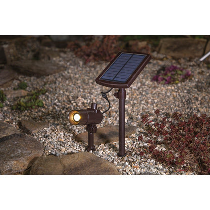 Energizer Smart Focus LED 100-Lumen Solar Spotlight 2 Pack - Outdoor Solar Outlet