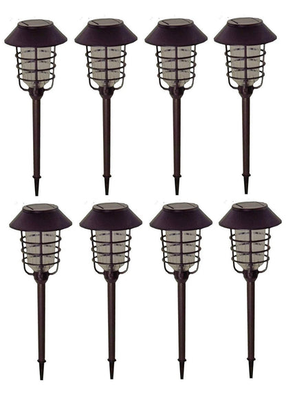 Energizer [Smartyard] LED 8 Piece Large Solar Pathway Lights Aluminum with glass-10 LM - Outdoor Solar Outlet