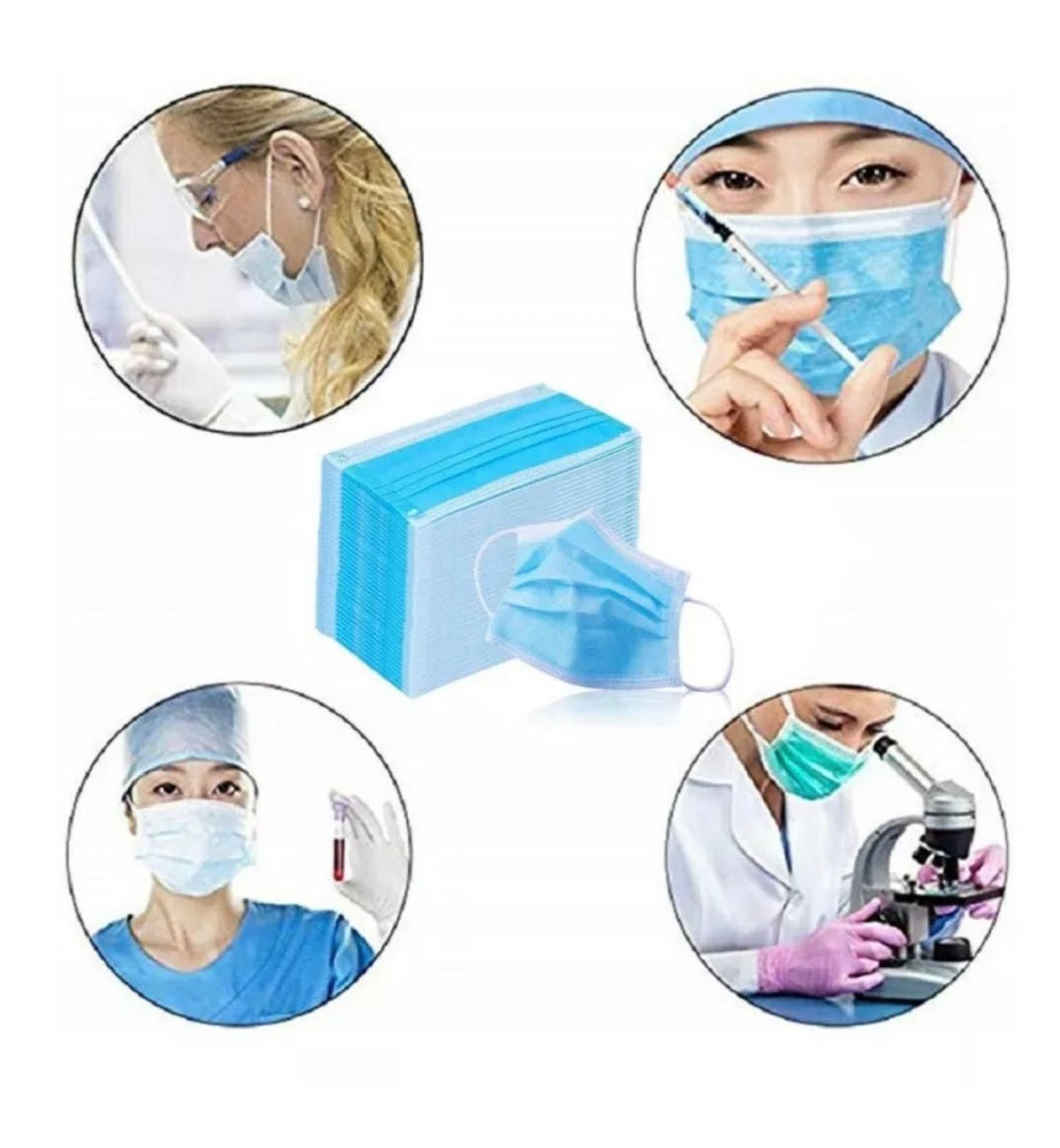 FDA Approved Protective Face Mask 3-Layers 50/100/200pcs - Outdoor Solar Outlet