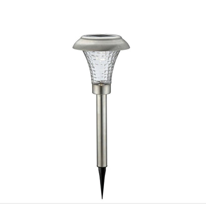 High-End 8 Pack Solar Pathway Lights Glass Stainless Steel Warm White, Auto On/off 15 Lumen - Outdoor Solar Outlet