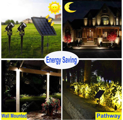 High End Solar LED Spotlight 60 Lumen (Set of 2) - Outdoor Solar Outlet