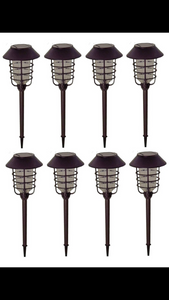 Energizer Grill Solar LED Pathway Lights - Oil-rubbed Bronze 4 Pack