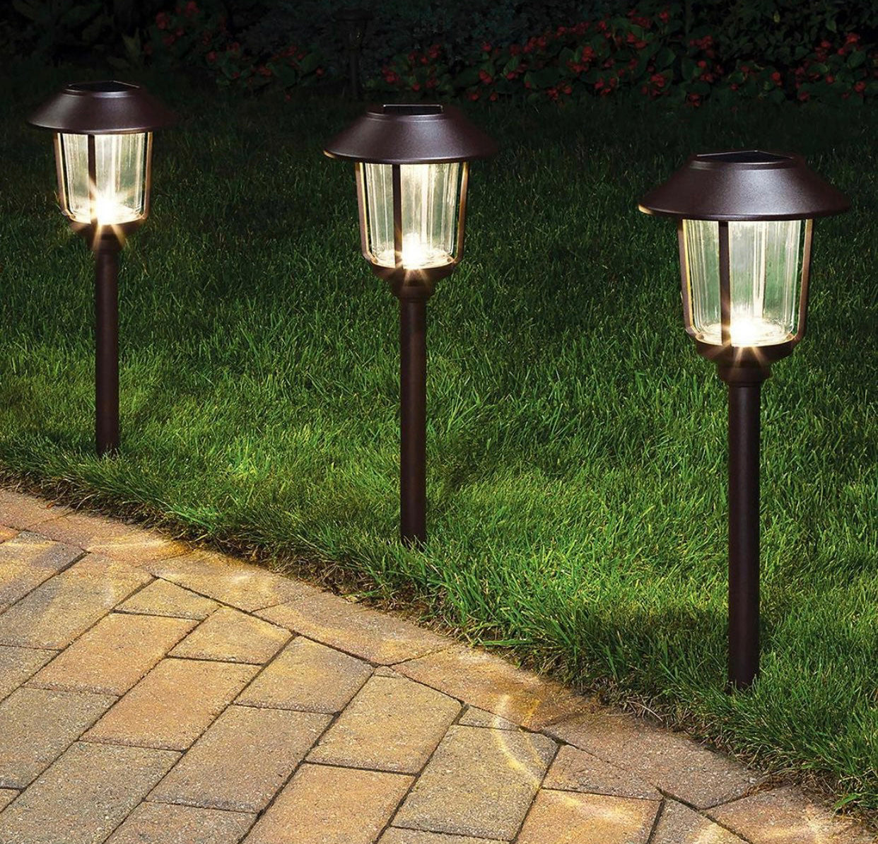 Smartyard Solar LED Large Pathway Lights 10 Lumen - 6 Pack