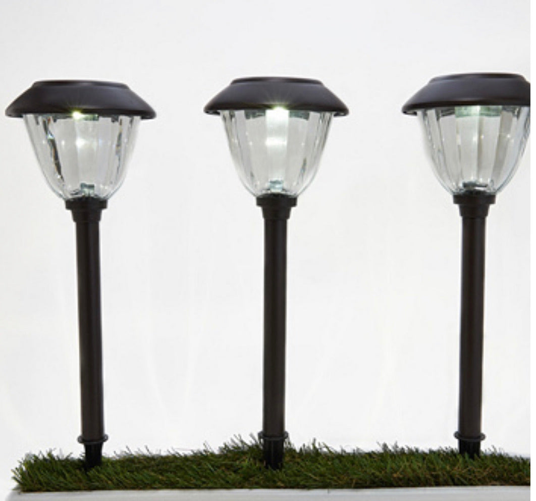 Energizer 8 Pack Solar Pathway LED Lights OutdoorStainless Steel 15