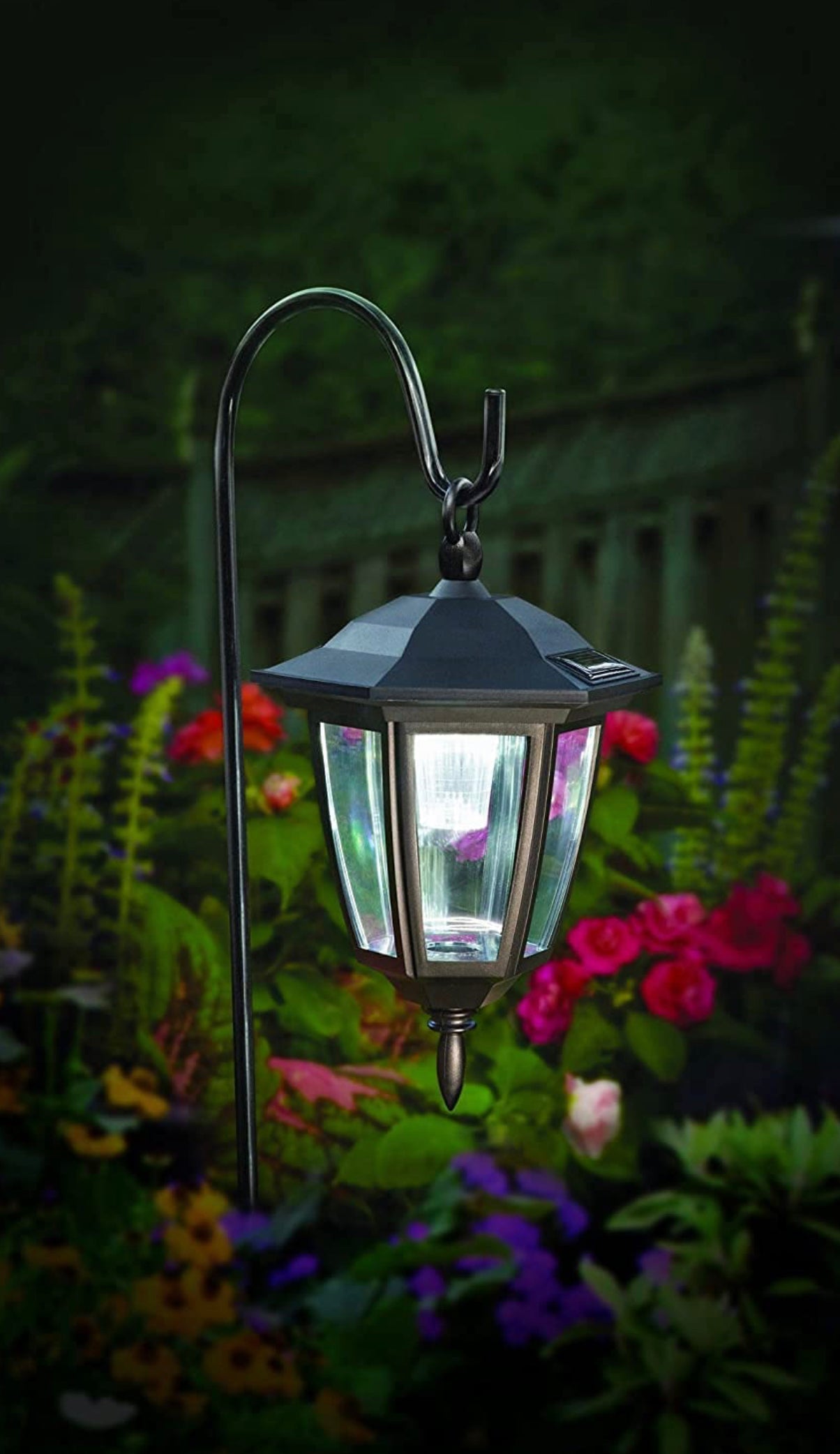 SmartYard Solar Hanging Lights Dual Use Shepherd Hook Lights Outdoor, 4 Pack