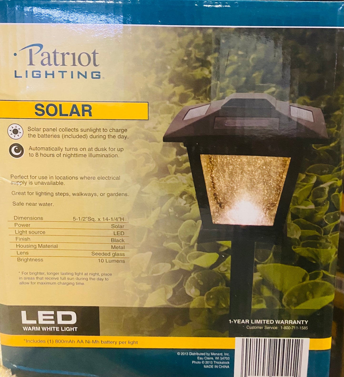 Patriot Lighting Solar Integrated LED Treehouse Path Landscape 10 Lumen Light 8-Pack