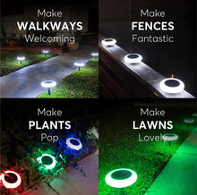 Load image into Gallery viewer, Colorize Solar Lights Color Change Waterproof Ring Lights In-Ground