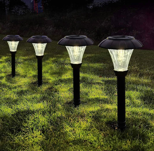 SmartYard Solar Pathway LED Lights -12 Pack  (Warm White)