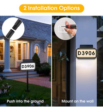 Load image into Gallery viewer, Solar Lighted House Address Numbers Sign, Solar Powered House Numbers Light