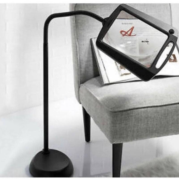 Big Full Page LED 3X Magnifying Floor Lamp – Loopity Loupes Magnifiers