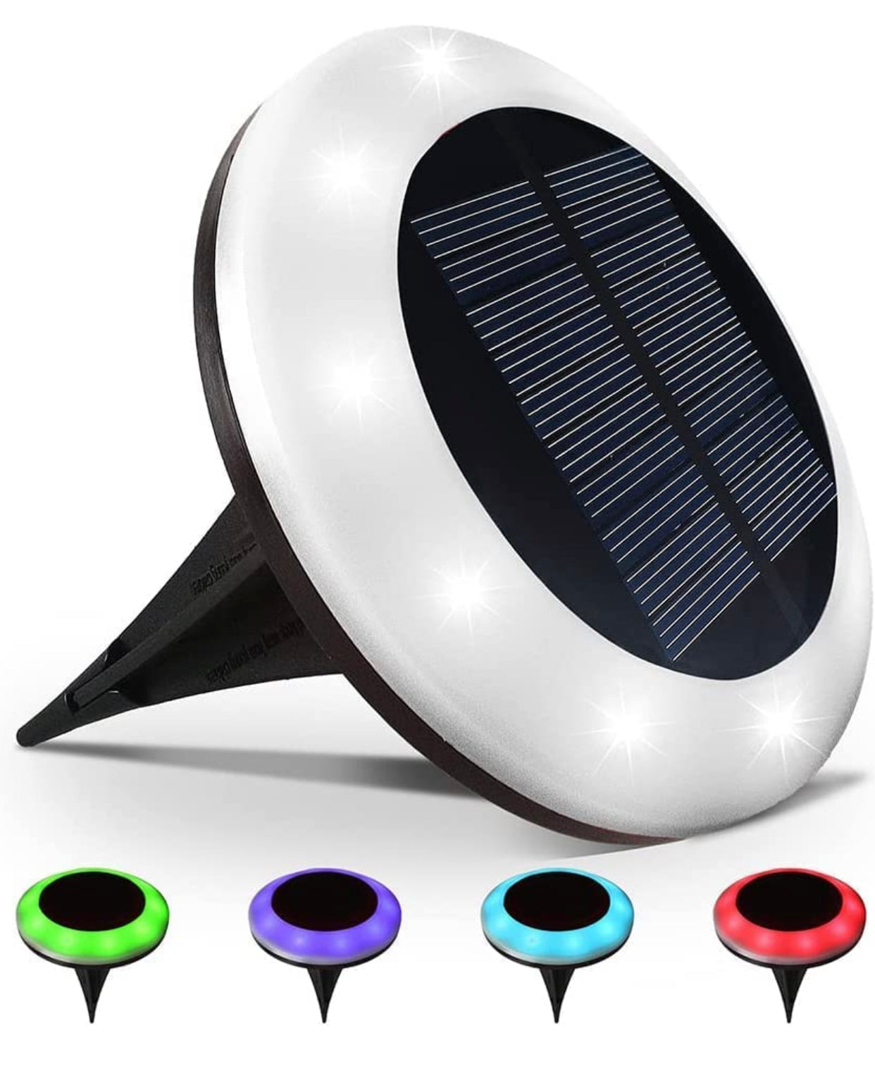 Colorize Solar Lights Color Change Ring Lights In-Ground 6 Pack