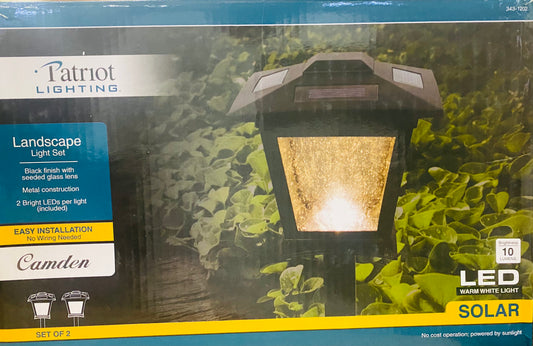 Patriot Lighting Solar Integrated LED Treehouse Path Landscape 10 Lumen Light 8-Pack