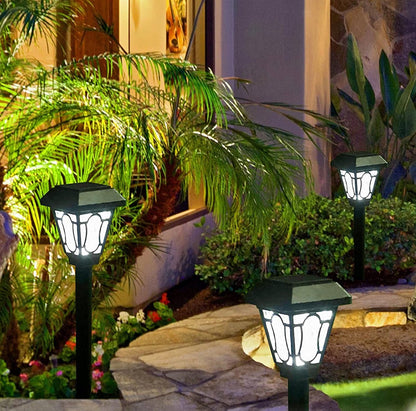 LAMTREE 48 Pack Solar Lights , Waterproof Auto Solar LED Lighting (Cool White) - Outdoor Solar Outlet
