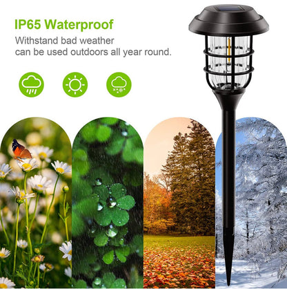 LANSGARINE Solar Pathway Lights Outdoor 8 Pack - Outdoor Solar Outlet