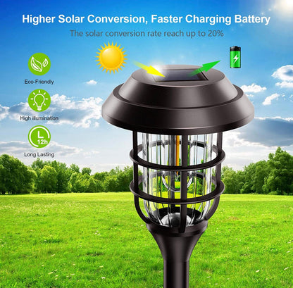 LANSGARINE Solar Pathway Lights Outdoor 8 Pack - Outdoor Solar Outlet