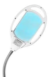 LightView Pro 8X10 - Full Page Magnifying Floor Lamp - Hands Free Magnifier with Bright LED Light for Reading - Flexible Gooseneck Holds Position - Outdoor Solar Outlet