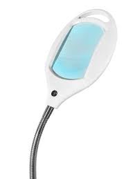 LightView Pro 8X10 - Full Page Magnifying Floor Lamp - Hands Free Magnifier with Bright LED Light for Reading - Flexible Gooseneck Holds Position - Outdoor Solar Outlet