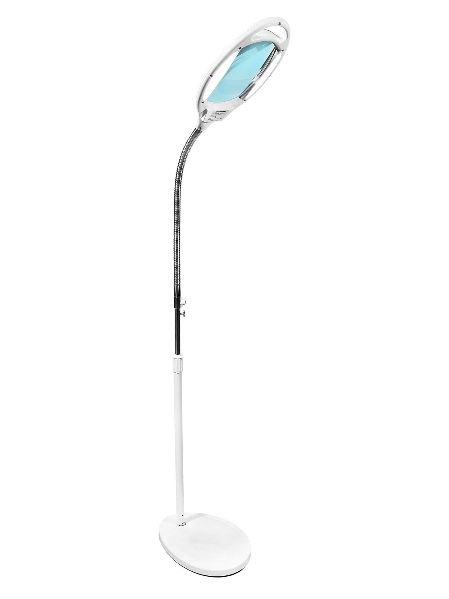 LightView Pro 8X10 - Full Page Magnifying Floor Lamp - Hands Free Magnifier with Bright LED Light for Reading - Flexible Gooseneck Holds Position - Outdoor Solar Outlet