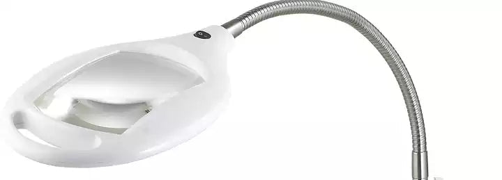 LightView Pro 8X10 - Full Page Magnifying Floor Lamp - Hands Free Magnifier with Bright LED Light for Reading - Flexible Gooseneck Holds Position - Outdoor Solar Outlet