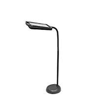 LightView Pro 8X10 - Full Page Magnifying Floor Lamp - Hands Free Magnifier with Bright LED Light for Reading - Flexible Gooseneck Holds Position - Outdoor Solar Outlet