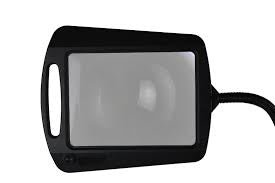 LightView Pro 8X10 - Full Page Magnifying Floor Lamp - Hands Free Magnifier with Bright LED Light for Reading - Flexible Gooseneck Holds Position - Outdoor Solar Outlet