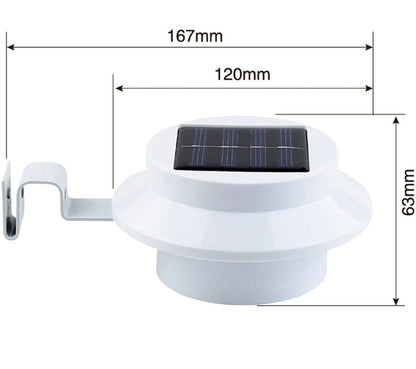 Living Accents Black Solar Powered LED Post Cap Fence Light 4 Pack - Outdoor Solar Outlet