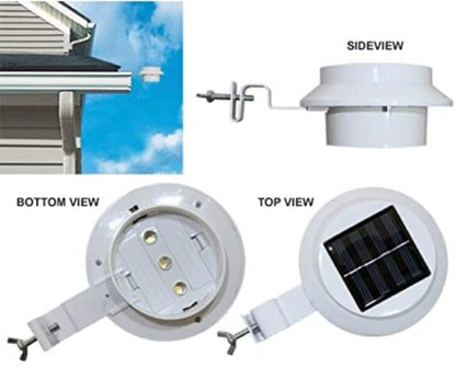 Living Accents Black Solar Powered LED Post Cap Fence Light 4 Pack - Outdoor Solar Outlet
