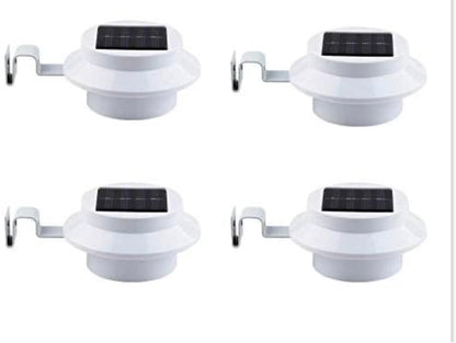 Living Accents Black Solar Powered LED Post Cap Fence Light 4 Pack - Outdoor Solar Outlet