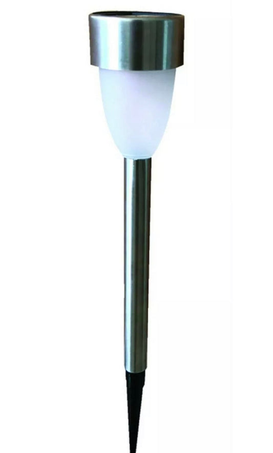 Living Accents Silver Solar Powered Led Pathway Light Stainless Steel-15 Pack - Outdoor Solar Outlet