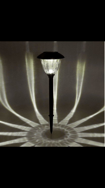 Member's Mark 8 Piece LED Solar Path Lights 14 Lumen - Stainless Steel ( Silver ) - Outdoor Solar Outlet