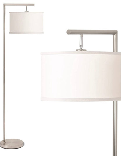 Modern Floor Lamp, Classic Standing Lamp Reading Standing Light for Bedroom Living Room with LED Bulb - Outdoor Solar Outlet