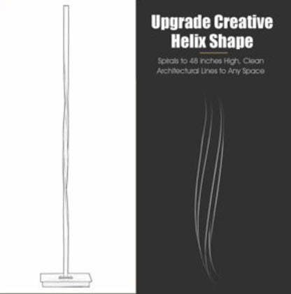 Modern LED Floor Lamp for Living Room Bright Lighting - 48" Tall Light-Dimmable - Outdoor Solar Outlet