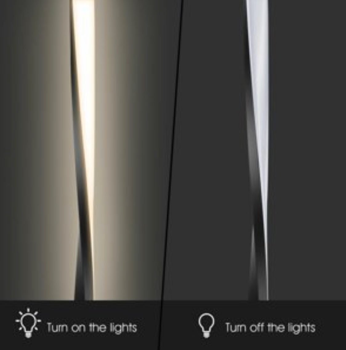 Modern LED Floor Lamp for Living Room Bright Lighting - 48" Tall Light-Dimmable - Outdoor Solar Outlet
