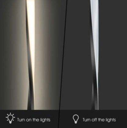 Modern LED Floor Lamp for Living Room Bright Lighting - 48" Tall Light-Dimmable - Outdoor Solar Outlet
