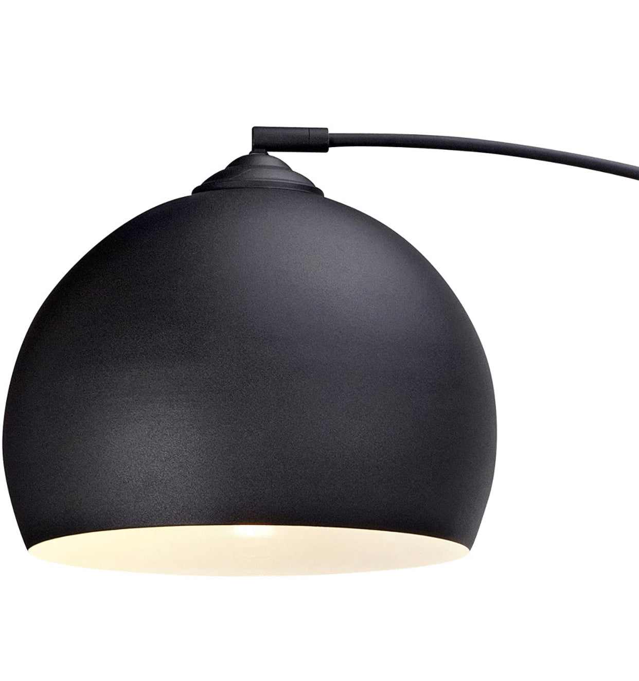 Over The Couch Arc Floor Lamp with Globe Shade, Matches Your Living Room Decor - Standing Light Tall (4-Colors) - Outdoor Solar Outlet