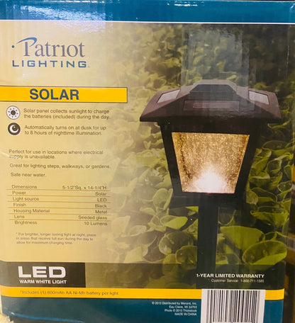 Patriot Lighting Solar Integrated LED Treehouse Path Landscape 10 Lumen Light 8-Pack - Outdoor Solar Outlet