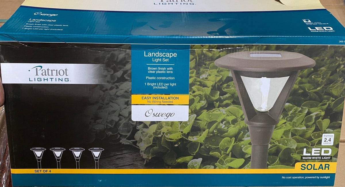 Patriot Oswego Solar Pathway Lights 6 Lumen 8-Pack - Outdoor Solar Outlet