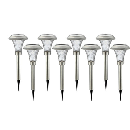 Patriot Silver Solar Powered LED Pathway Light (Pack of 16 ) - Outdoor Solar Outlet
