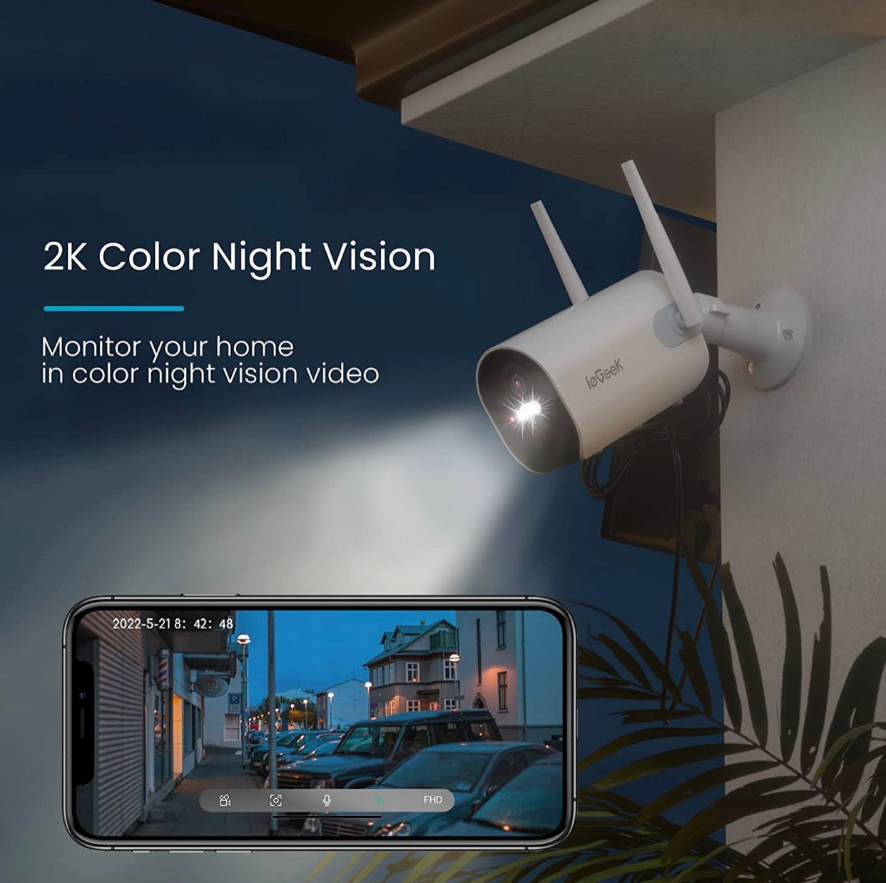 Security Cameras Wireless Outdoor, 2K Solar Powered Outdoor Security Cameras with Spotlight & Siren - Outdoor Solar Outlet