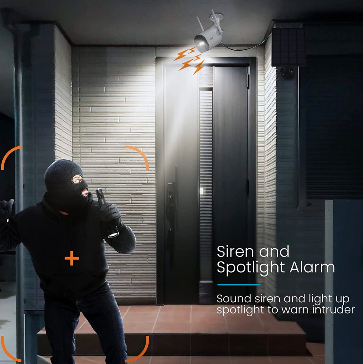 Security Cameras Wireless Outdoor, 2K Solar Powered Outdoor Security Cameras with Spotlight & Siren - Outdoor Solar Outlet