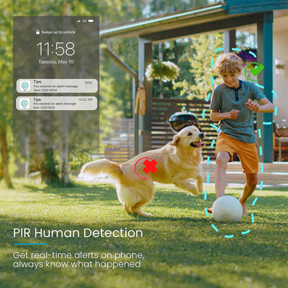 Security Cameras Wireless Outdoor, 2K Solar Powered Outdoor Security Cameras with Spotlight & Siren - Outdoor Solar Outlet
