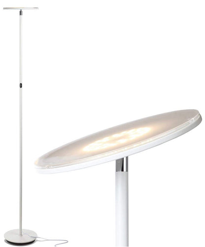 Sky Moon LED Torchiere Super Bright Floor Lamp - High Lumen Light for Living Rooms & Offices - Dimmable - Outdoor Solar Outlet