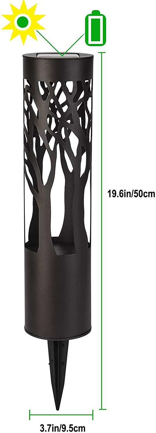 SmartYard 10-Lumen Solar Bollard Light with Tree Design LED 2-Pack - Outdoor Solar Outlet